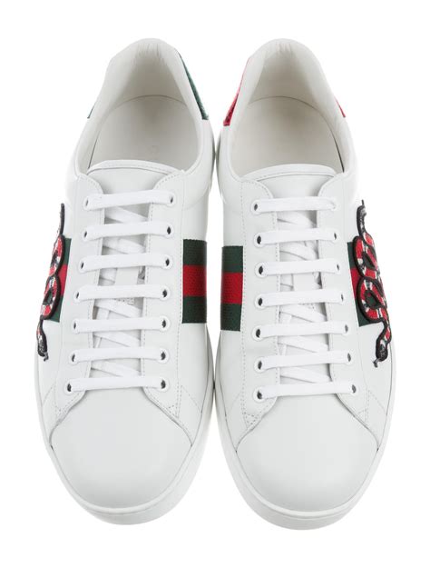 gucci silver ace sneakers|gucci sneakers snake black.